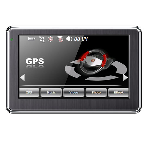 מכשיר ניווט מסך מגע "5.0 LCD + נגן מולטימדיה KDF