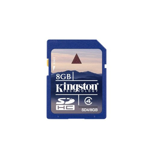 כרטיס זיכרון SD/SDHC בנפח kingston 8GB