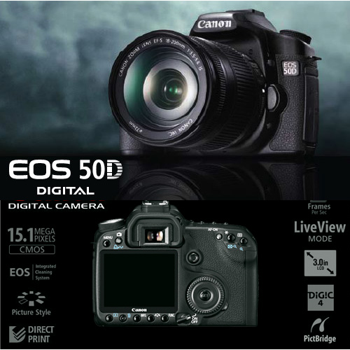 מצלמת ריפלקס 15.1 מגה Canon EOS 50D BODY