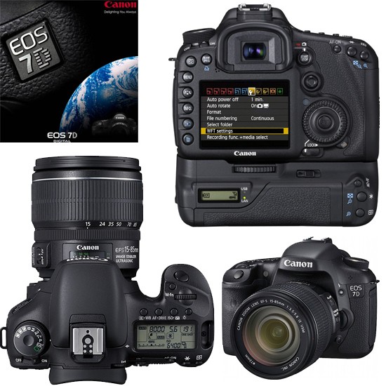 מצלמת SLR מקצועית 18 מגה Canon EOS 7D body