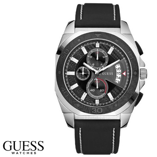 שעון כרונוגרף בעיצוב מאסיבי ויוקרתי לגבר GUESS