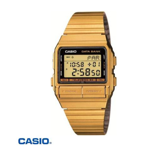 שעון רטרו מוזהב CASIO
