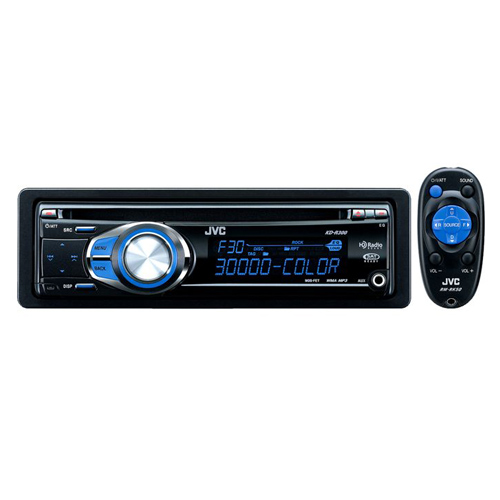 רדיו דיסק MP3 כולל שלט וכניסת AUX קדמית JVC