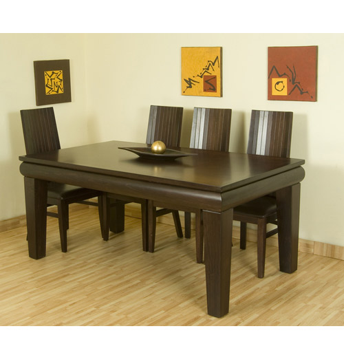 פינת אוכל הכולל 6 כסאות מעץ מייפל HOME DECOR