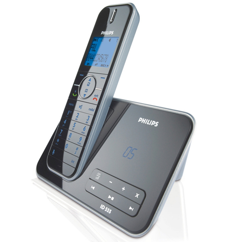 טלפון אלחוטי DECT מעוצב+משיבון PHILIPS ID555