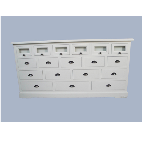 שידת מגירות כפרית איכותית מעץ מלא + MDF