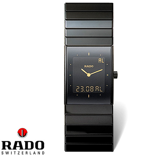 שעון קרמי אנלוגי דיגיטאלי יוקרתי RADO