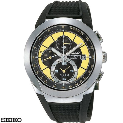 שעון כרונוגרף בעיצוב ספורטיבי מדליק לגבר SEIKO