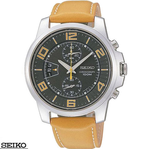 שעון כרונוגרף-אנלוגי מעוצב לגבר SEIKO