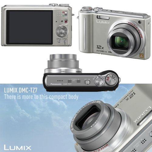 מצלמה דיגיטלית 10 מגה זום Panasonic TZ7 X12