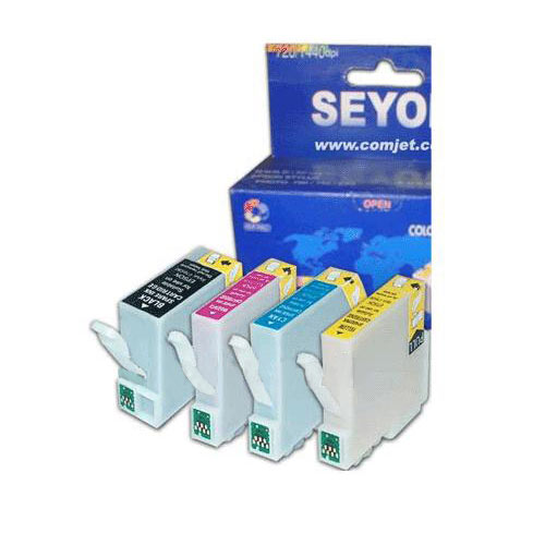 סט ראשים צהוב,אדום,כחול,שחור - Epson Stylus