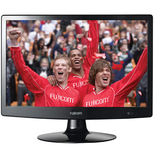 טלוויזיה 22 אינץ' LCD משולב FUJICOM DVD דגם 2204