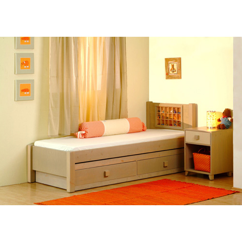 מיטת ילדים יחודית מעץ אורן מלא GLAMER DESIGN