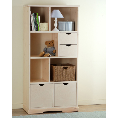 כוננית מעץ אורן מלא GLAMER DESIGN