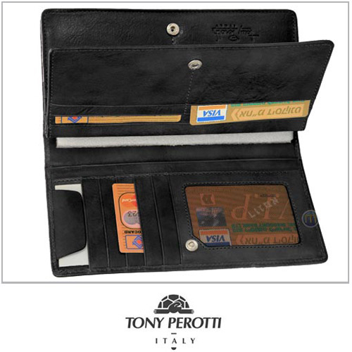 ארנק עור יוקרתי מפואר לנשים TONY PEROTTI