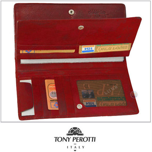 ארנק עור יוקרתי מפואר לנשים TONY PEROTTI