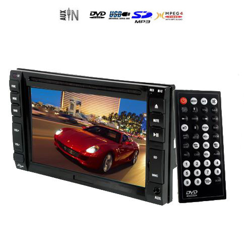 נגן 2DIN DVD במסך נגיעה עם שלט רחוק