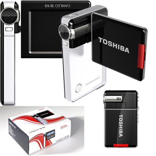 מצלמת וידאו Flash צילום TOSHIBA S10 HD+מתנות