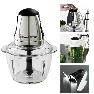 קוצץ מזון מהיר עם קערת זכוכית RUSSELL HOBBS