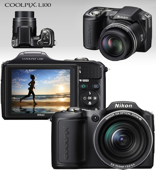 מצלמה 10 מגה זום 2GB+Nikon L100 X15 מחודשת