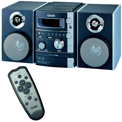 מערכת סטריאו MP3 עם חיבור USB/SD של GRAETZ