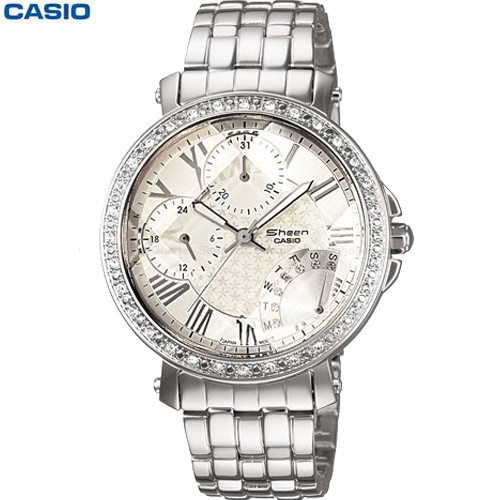 שעון מפואר ומשובץ קריסטלים לאישה CASIO