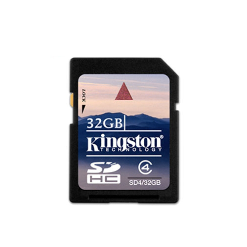 כרטיס זיכרון SDHC למצלמות KINGSTON 32GB