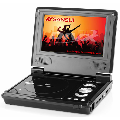 נגן DVD נייד קורא MP3 ו-SANSUI  דגם SN-770