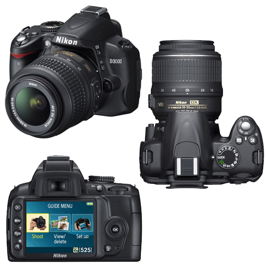 מצלמת רפלקס 10.2 מגה Nikon D3000  SLR מחודשת