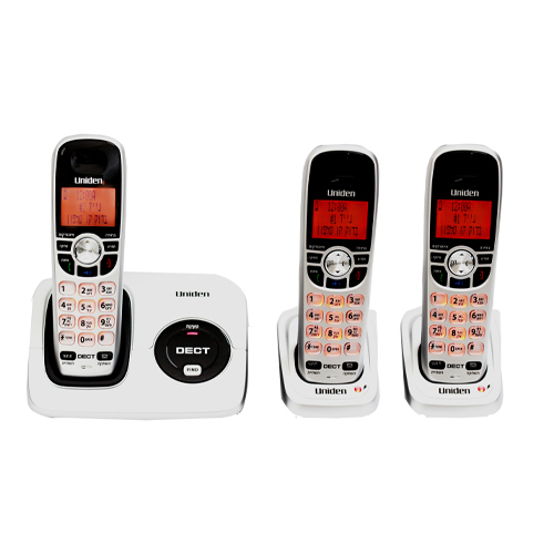 טלפון אלחוטי+2 שלוחות נוספות  UNIDEN 9600-3