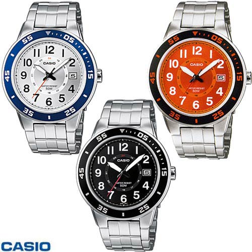 שעון אנלוגי בעיצוב צעיר וקלאסי לגבר CASIO