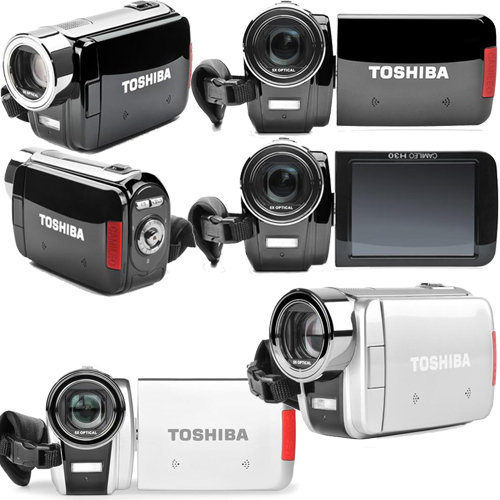 מצלמת וידאו Flash HD יציאת HDMI דגם: TOSHIBA H30