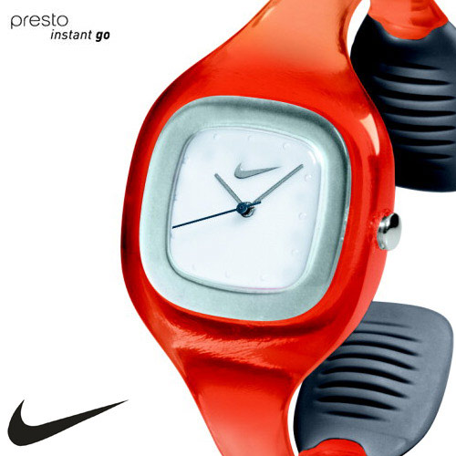 שעון NIKE ספורטיבי צמיד שקוף מסדרת PRESTO לאישה