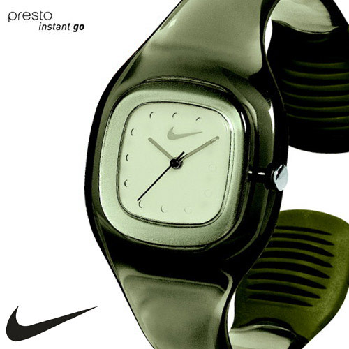 שעון NIKE ספורטיבי צמיד שקוף מסדרת PRESTO לאישה