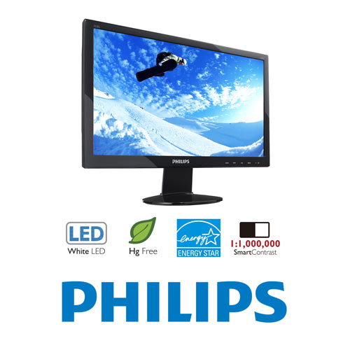 מסך מחשב "21.5 White LED דגם: PHILIPS 222EL1SB