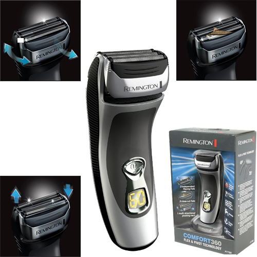 מכונת גילוח נשטפת ונטענת סכיני טיטניום Remington
