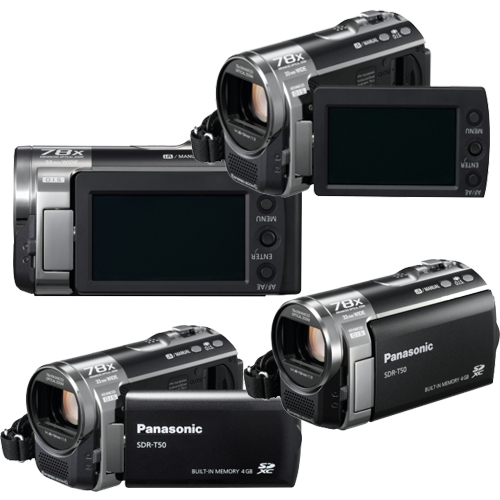 מצלמת וידאו דיגיטלית Panasonic SDR-T50 flash