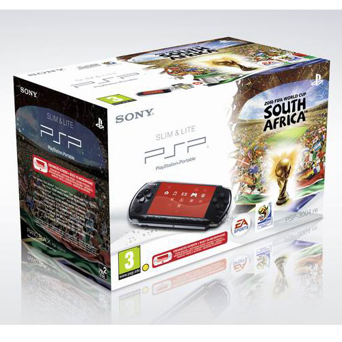 קונסולה ניידת PSP3004 כולל משחק המונדיאל 2010