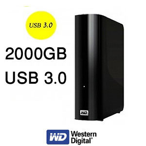 כונן חיצוני "3.5 בנפח 2TB מהירות USB 3.0 דגם: WD
