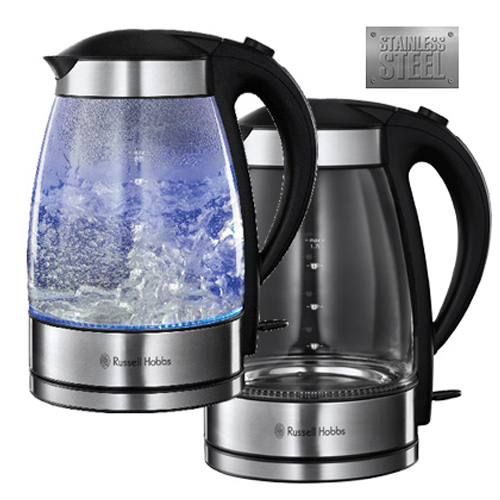 קומקום זכוכית משולב תאורה RUSSELL HOBBS ד:15082