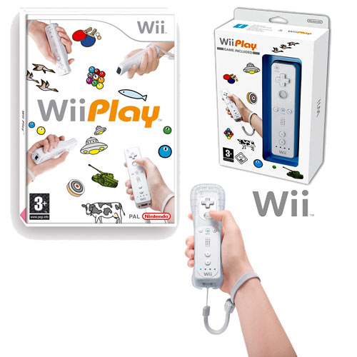 ערכת WII PLAY הכוללת שלט משחק מקורי ו 9 משחקים