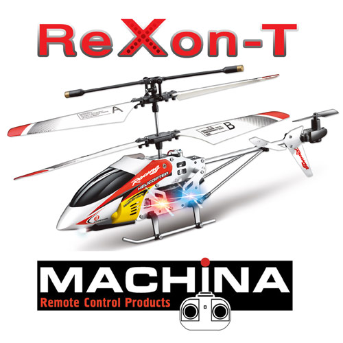 מסוק מיקרו REXON-T עם ג'ירו מובנה ושלושה ערוצים
