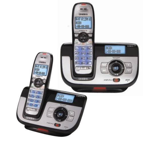 טלפון אלחוטי DECT עם משיבון ודיבורית UNIDEN 5185
