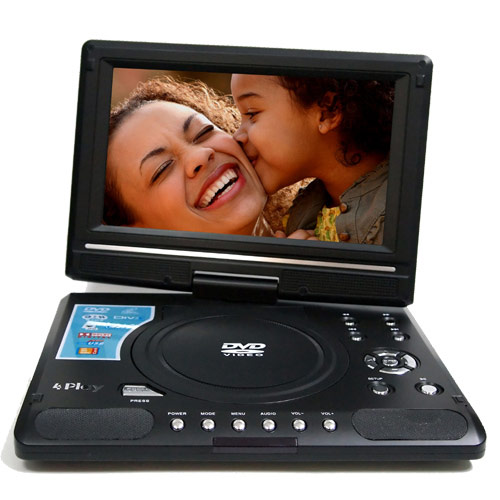 נגן DVD נייד+מסך מסתובב בגודל 9.1" 4Play