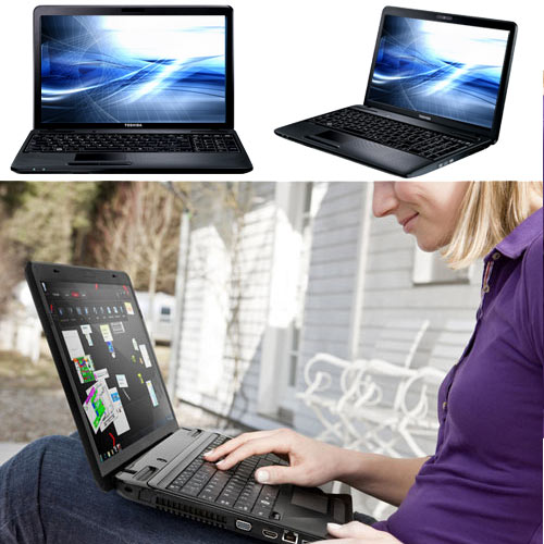 מחשב נייד ''15.6 מעבד T4500 דגם TOSHIBA C650-15L