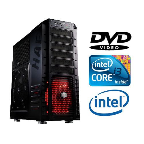 מערכת מחשב עם מעבד Core i3-540 ודיסק קשיח 500GB