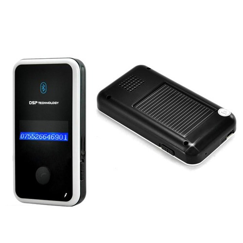 דיבורית Bluetooth סולארית נטענת לרכב עם צג LCD