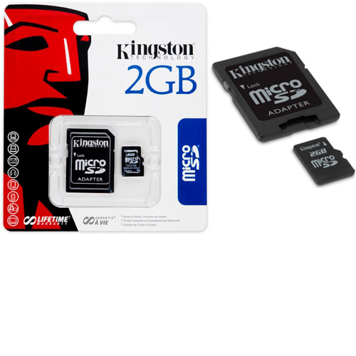כרטיס זיכרון בנפח KINGSTON Micro SD 2GB