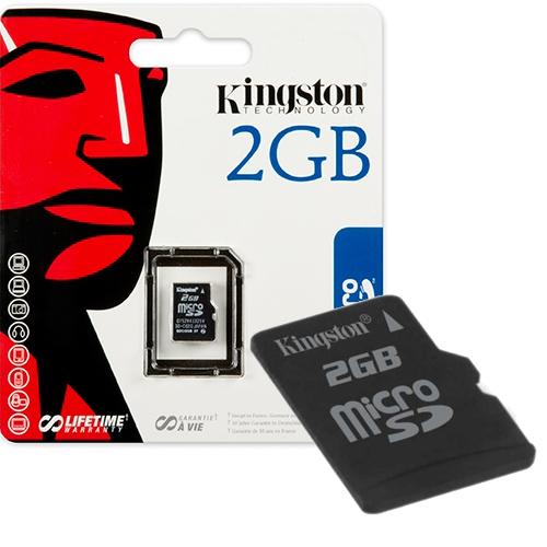 כרטיס זיכרון בנפח KINGSTON Micro SD 2GB