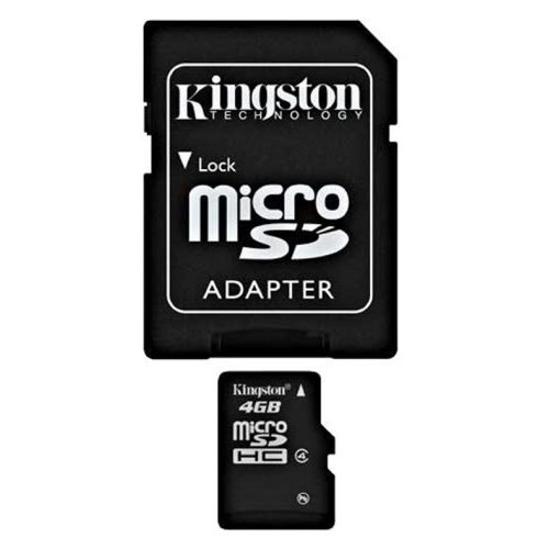 כרטיס זיכרון Micro SD בנפח KINGSTON 4GB